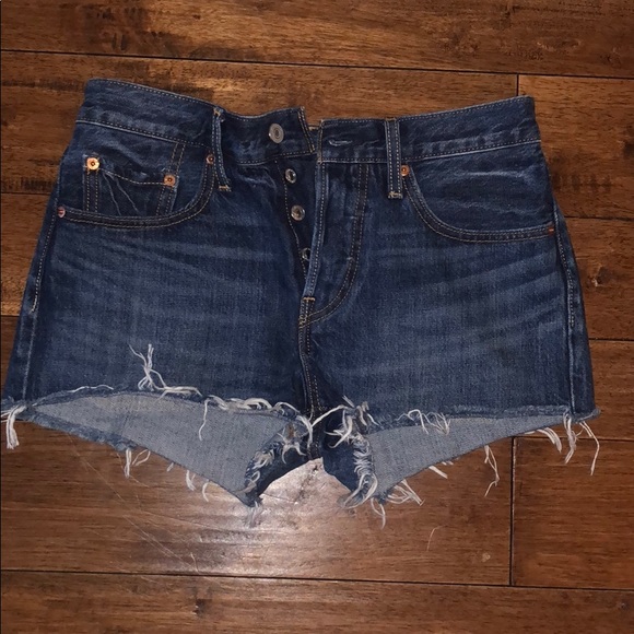 Levi 501 echo park high waisted denim shorts - Picture 2 of 4